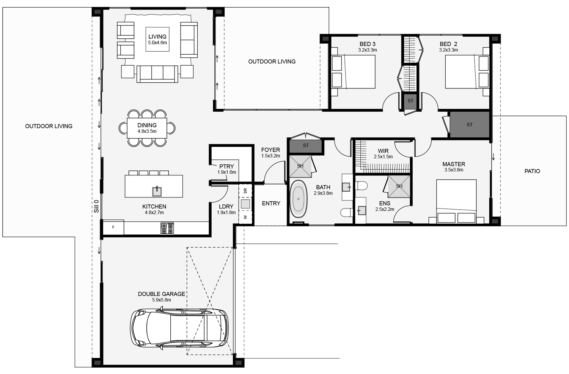 Coleridge House Plan Blueprint by Brewer Builders Ltd