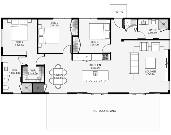 Benmore House Plan Blueprint by Brewer Builders Ltd