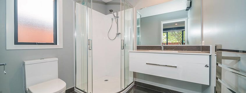 Shower & Toilet in a Christchurch Residence by Brewer Builders